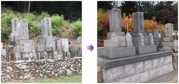 お墓のリフォーム実例